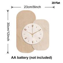 2D Flat 1pc Light Luxury Modern Creativity Wall Clock, Ultra Quiet Quartz Movement, No Ticking Sound, Quiet Decoration Painting Wall Clock For Living Room, Bedroom And Office, Fashionable Bedroom Clock Decoration Wall Watch, Unique Personalized, Ultra Clear Reading Time, Suitable For Clock Decoration In Living Room, Bedroom, Office, Studio, House, Study, Kitchen And Cafe, Perfect Decoration Gift For Family And Friends Home Decor Room Decor