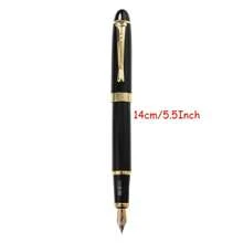 高品质经典黑色钢笔 - 顺滑墨水 - 0.05 毫米/专业人士的理想选择/复古风格黑色墨水笔 - 不锈钢笔尖，适合书法、学生练习、商务签名日常使用/圣诞礼物笔/可更换墨盒，适用于学校用品，返校