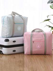 1 pieza Bolsa de viaje portátil, Bolsa de almacenamiento unisex, Bolso de mano conveniente para damas, Bolsa de viaje de gran capacidad para hombres, Bolsa de viaje plegable, Bolsa de almacenamiento de equipaje en movimiento, Bolsa de avión portátil, Bolsa para empacar ropa, Bolsa de viaje de gran capacidad multifuncional, Bolsa de deporte y acondicionamiento físico para artículos personales, Bolsa de viaje de fin de semana impermeable, Accesorios de viaje multifuncionales unisex. - Multicolor - Ver 10