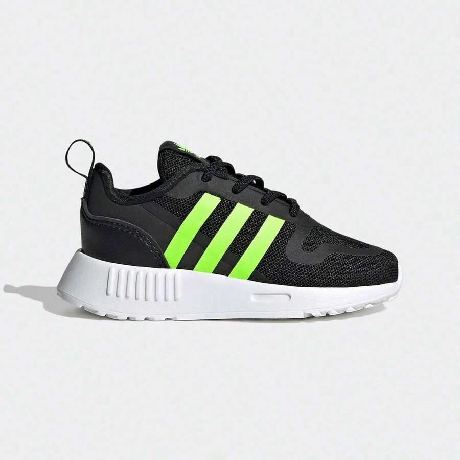 Adidas 幼儿/小童运动鞋，休闲运动鞋，GY3781，尺码偏小 - 黑/綠 - 查看 1