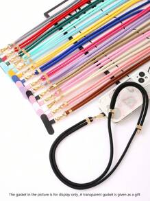 Nuevo cordón para teléfono móvil, cadena cruzada, mochila, accesorios colgantes, cuerda de nailon ajustable, accesorios colgantes, cuerda antióxido. Se entrega una junta transparente como regalo.