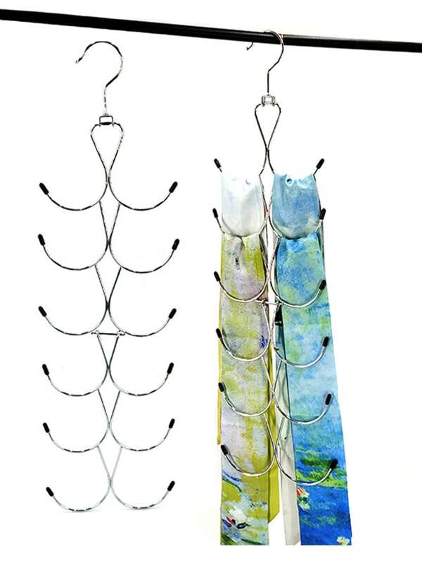 Percha de ropa multifuncional de 8 niveles, organizador plegable antideslizante para sostenes, ahorra espacio en el armario, soporte para camisetas, lencería, útiles escolares, almacenamiento para el hogar y viajes, minimalista, tops de verano, percha para bufandas y corbatas
