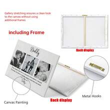 1PC Personalised Photo Print, Dad Daddy, Father's Day, Stocking Filler, Christmas Gift. New Dad,Canvas Wall Art,Room Decoration Stuff,Suit For Bathroom Decor,Living Room Decor,Bedroom Decor,Optional Frame - Multicolor - View 8