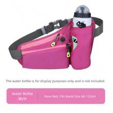 Laufwasserflasche Hydratationspack mit Flaschentasche, Wandern, Gehen, Hüfttasche, reflektierend, verstellbare Hüfttasche mit Flaschentasche, geeignet für Handy-Hüftgurt, Outdoor-Lauf-Hüftgurt