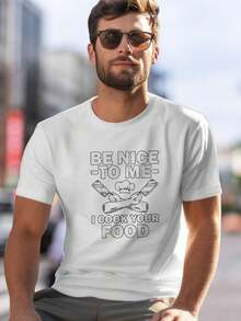 Men T-Shirts - 黑色 - 查看 2