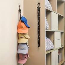 1pc Bedroom/Office Tie Organizer Rack With 8 Clips, Holds Up To 16 Hats, Hat Storage Hanging Hook Rack - View 5