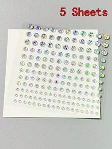 165pcs Non Piercing Fake Nose Lip Sticker Disposable Belly Eyebrow Lip Piercing Jewelry Non Piercied Earring Button Stickers - Face Sticker - View 23