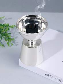 1 Peça/1 Conjunto Queimador de Incenso/Suporte de Incenso de Ferro Fundido Simples e Elegante. Com Tampa, Queimador de Aromaterapia, Decorações, Queimador de Bakhoor, Decoração para Casa.