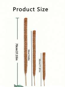 可弯曲苔藓杆、DIY 可弯曲植物支撑杆、自由形状攀爬藤蔓柱、柔性植物支撑杆、可弯曲椰子棕榈杆植物攀爬藤蔓柱柔性固定椰子棕榈棒植物攀爬架、花卉和盆栽植物支撑、攀爬植物支撑、室内植物、园艺工具 - 彩色 - 查看 9