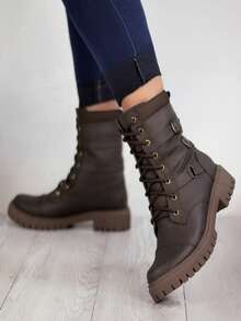 Women Ankle Boots & Booties - Brown - View 2