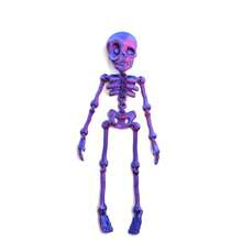 Multi-Colors Halloween Skeleton Decorations - 10 In 3D Printed Full Body Poseable Mini Skeletons With Movable Joints For Halloween Party, Indoor & Outdoor Decor - Multicolor - View 7