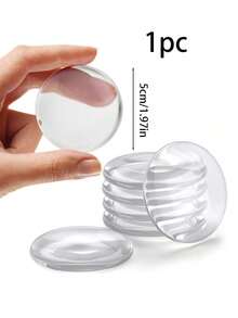 1pc/6pcs Silicone Wall Protector Pads, Self-Adhesive Door Knob Bumpers, Soft Flexible Cushion Stoppers, Twist-On Design, Waterproof, Suitable For Fridge, Garage, Office, Bathroom, Kitchen, Reusable Wall Protector Pads - Multicolor - View 10