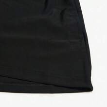 Adidas 1pc Women's Slim Fit Elegant Versatile Long Sleeve One-Piece Swimsuit With Skirt GP9521 - Black/white - View 4