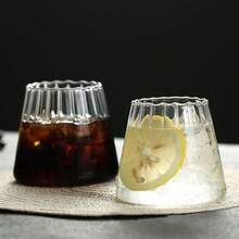 1 pieza Vaso de vidrio borosilicatado con soporte, vaso creativo para bebidas, para uso doméstico - transparente - Ver 8