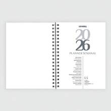 iscool 2026 Agenda Weekly Planner Hardcover Teachers Change The World - 黑色 - 查看 5