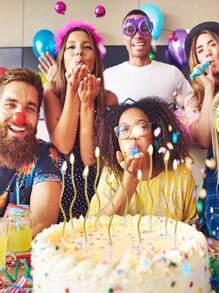 6 piezas/18 piezas Velas de cumpleaños, 6 piezas/Caja, Decoraciones para pasteles, Velas en espiral, Velas doradas, Velas plateadas, Velas retorcidas, Velas curvas para pasteles, Artículos para fiestas