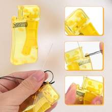 12pcs Needle Threader Simple Fish Mouth Sewing Needle Threader Automatic Sewing Needle Threader Kit Loop Needle Threader For Sewing Machine Needle Point Threading Tool For Hand Sewing - as pic - View 5