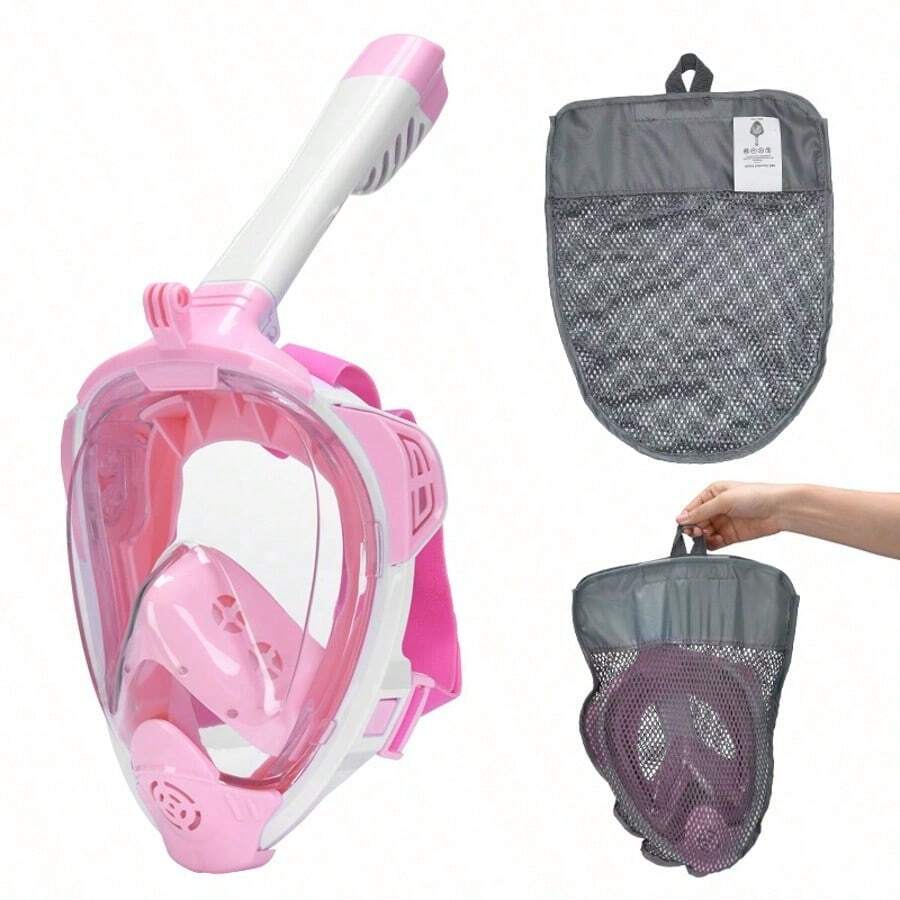 Gafas de snorkel para adultos antivaho lentes ajustables cómodas y duraderas para buceo y natación, ideal para deportes acuáticos recreativos y profesionales - Rosa - Ver 1