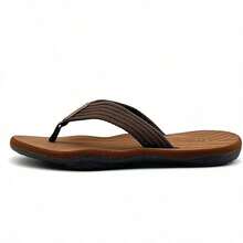 BEMGNAR Men's Flip Flops,Comfort Thong Sandals With Arch Support,Quick-Dry Non-Slip Sliders For Outdoor Summer Beach - màu nâu - Xem 5