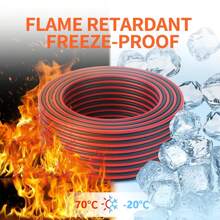 1PC 12/14/16/18/20 Gauge Wire, 12-20 AWG Automotive Wire, 9.2M/30FT 2-Conductor Red And Black 12V/24V DC Cord LED Lights Remote Control Extension Cord Automotive Speaker Cord