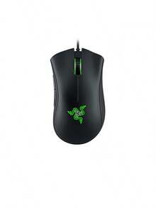 RAZER Ratón de juego con cable DEATHADDER ESSENTIAL, diseño ergonómico, interruptores mecánicos, iluminación RGB, sensor óptico de 6400 DPI, 5 botones programables - Negro - Negro - Ver 2