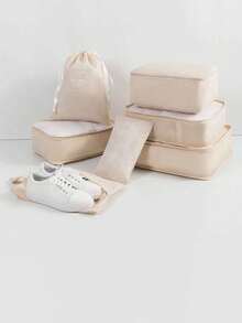 9-1 件大容量旅行收纳袋，防水便携式收纳袋，适用于衣服、裤子、鞋子、袜子、行李箱收纳，波西米亚风 - 彩色 - 查看 4