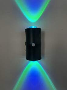 1pc LED Smart Motion Sensor Dual-Head Wall Light, USB Rechargeable Motion Sensor Magnetic Induction Lamp, RGB Adjustable Wash Light, Wireless, Suitable For Kitchen, Hallway, Wardrobe, Closet, Bedroom, RV, Holiday Atmosphere, Gift - Multicolor - View 7