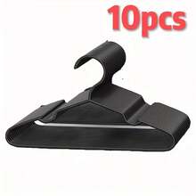 10/20pcs Plastic Hangers - Closet Hangers, Grey, Pink, Green, White, Blue, Black, Small Size Hangers, Suitable For Shirts, Dresses, Clothing Storage Organization, Hangers, Fashionable Hanger Design, Sturdy Hanger Design