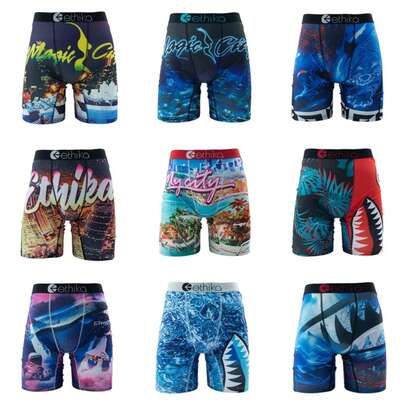 ETHIKA, 1 Uds., ropa interior para hombre, Boxershorts sexis, bañadores transpirables para hombre, calzoncillos de talla S-3XL para hombre, calzoncillos de natación, Boxers para hombre 0DKF