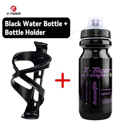 X-TIGER 630ml Water Bottle With Holder - Leak-Proof Squeeze Water Bottle, Ideal For Cycling, Running, Biking, Soccer And Other Sports