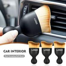 1 Stück Auto Innenraum Reinigungsbürste mit Auto Logo - Weiche Borsten Auto Detailbürste, geeignet zum Reinigen von Lüftungsschlitzen, Armaturenbrett, Ledersitzen, Mittelkonsole und anderen empfindlichen Oberflächen - Auto Detailtool, das den Innenraum nicht verkratzt, passend für Limousine, Lkw, SUV, Wohnmobil und Motorrad, Auto Zubehör - Verschiedenfarbig - Übersicht 1