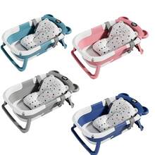 Bañera Plegable Para Bebe Con Detector de Temperatura Con Alfombra - Rosa - Ver 7