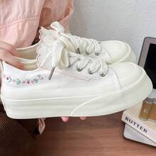 Women Canvas Shoes - 白色 - 查看 3