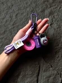 系列创意设计可爱撞色甜美酷炫运动风包包挂件,健身运动配件,夏季时尚救星钥匙扣,健身系列杠铃哑铃盘运动水杯挂件,背包挂件,饰品钥匙扣,适合运动男生女生,精致男女礼物 - 彩色 - 查看 12