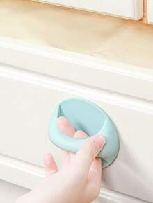 1 Piece Toilet Lid Lifter, No Drill Door Handle Drawer Window No Trace Pull Rod Handle, No Nail Strong Paste Wardrobe Handle Sliding Door Pull Rod, Durable Bathroom, Can Easily Lift The Lid, Suitable For Home And Public Bathroom Sanitary Design