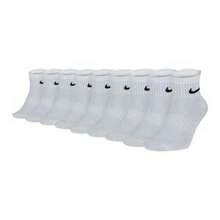 Nike 耐克标志纯色舒适训练袜礼盒装，男女通用，白色 - 白色 - 查看 2