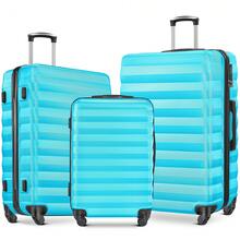 Luggage Set 3 Piece Suitcase Sets With Spinner Wheel, ABS Hardside Travel Laggage Travel Suitcase Suitcases Suit Case Durable Travel Luggage,Combination Lock, 360° Smooth-Rolling Wheels, Large Capacity For Travel, Ideal For School/College/Office Use, Suitable For Boys/Girls/Women/Man, Perfect For Trips & Daily Needs