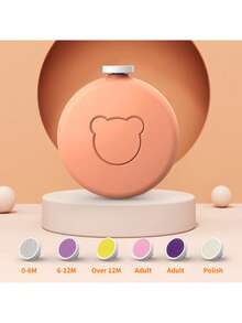 6件套儿童电动指甲磨甲器套装，亲肤防刮，含指甲钳和修甲工具套装 - 彩色 - 查看 5