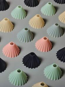 1Suit Origami pliabil rășină cafea Dripper filtru ceașcă picurare + suport 2 buc - spălare manuală doar, reutilizabil plastic Dripper pentru turnare, presă franceză și espresso - ideal pentru casă, cafenele și restaurante, accesorii pentru cafenea bar