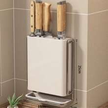 畅销刀架，多功能厨房刀架，壁挂式筷子架和刀架，一体式收纳