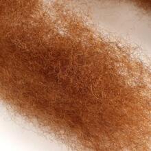 HJ WEAVE BEAUTY Capelli afro castani ricci e arruffati per intrecciare 1 mazzetto di 55 g di capelli naturali per intrecciare senza cimosa Parrucca brasiliana in capelli umani naturali