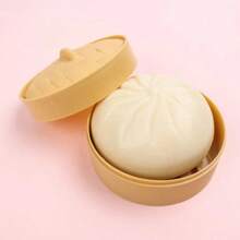 1pc Squishable Food Stress Relief Toy, Slow Rebound Anti-Stress Gadget, Realistic Fake Food Bun/Dumpling, Birthday/Christmas/Halloween Gift