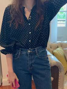 Women Blouses - Black - View 7