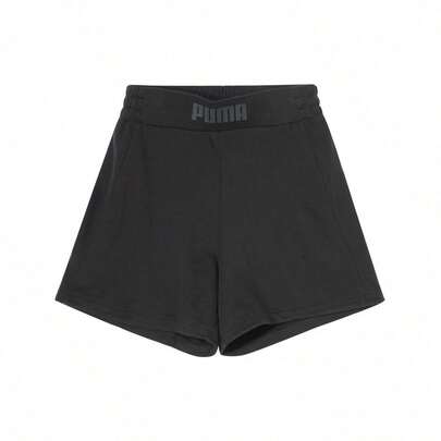 Puma Pantalones cortos rectos de mujer con estampado casual