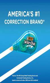 BIC Wite-Out(R) Correction Tape, Pack Of 4, BICWOTAPP418 - MiniTape,White - View 6