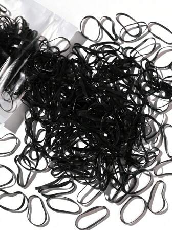 300/500/1000 piezas Mini bandas para el cabello con bandas elásticas y bandas de goma pequeñas, adecuadas para trenzas de cabello de adultos