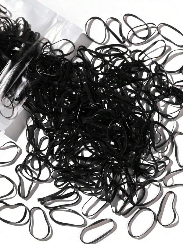 300/500/1000 piezas Mini Ligas para el cabello con bandas elásticas y pequeñas bandas de goma, adecuadas para trenzas, coletas, ligas para el cabello, bandas de goma para el cabello, cuerda para el cabello, accesorios para el cabello de adultos