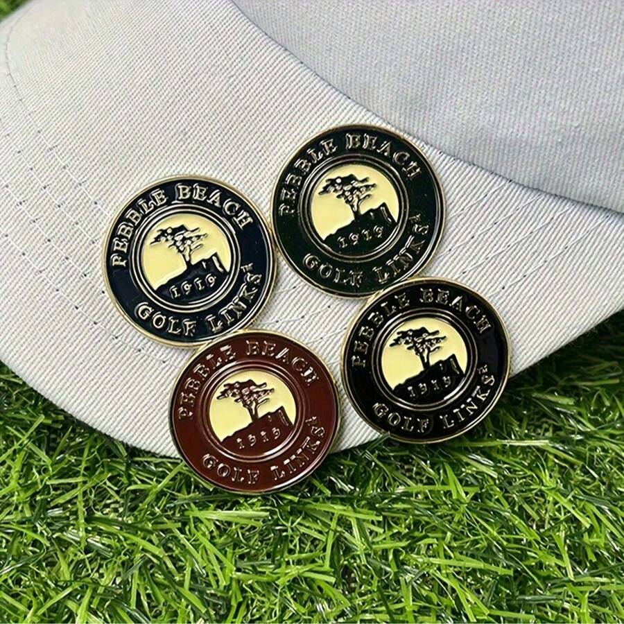 1pc Magnetic Cartoon Golf Hat Clip With Metal Ball Marker - Perfect Gift For Man And Women Golf Lovers. - Multicolor - View 1