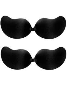 2 对无肩带粘合文胸芒果杯文胸花瓣，透气，适合小胸围，提升和聚拢，隐形露背文胸，适合连衣裙、礼服和内衣 - 彩色 - 查看 21