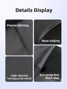 1/2/4PCS Premium Car Sunshade: 100% UV Blocking For A Cool Interior - Black - View 9